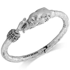 Silver tone lucky brand bracelet